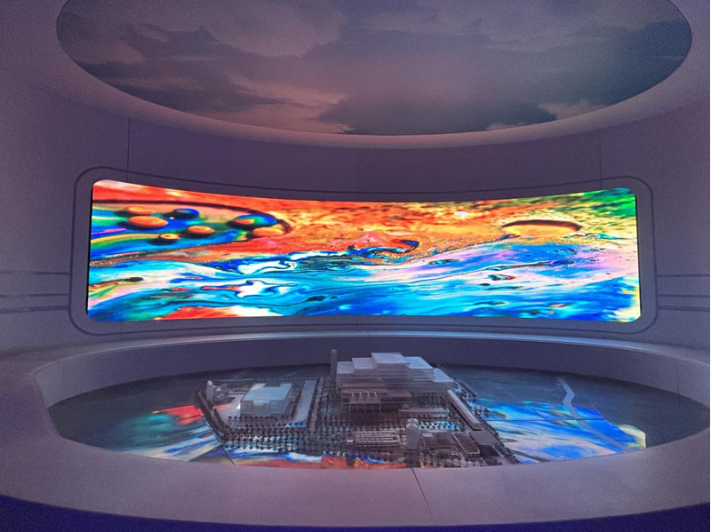 海淀區某環(huán)保公司走廊LED屏